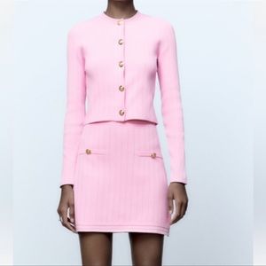 Zara pink knit set